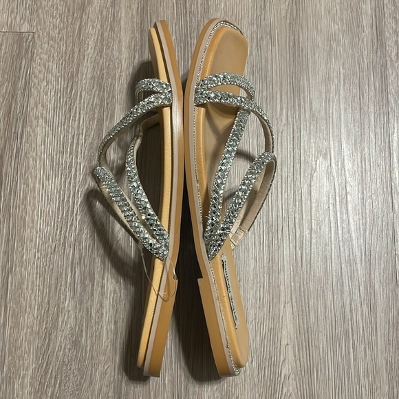 Steve Madden Women’s Spice Bling Slides Size 8 Sequins Costal Cowgirl Bohemian - Picture 6 of 15